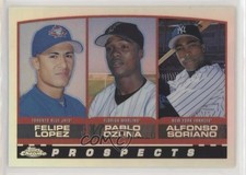 2000 Chrome Prospects Refractor Felipe Lopez Pablo Ozuna Alfonso Soriano 3c7