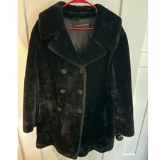 Vintage 1960's Faux fur Coat Borgazia Abraham & Straus New York Size 20 Women's