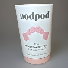 Nodpod Weighted Sleep Mask Blush Pink Pima Cotton Velvet Single Eye Mask