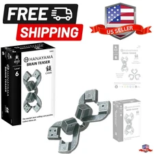 Chain Hanayama Metal Brainteaser Puzzle Mensa Rated Level 6, for Ages 12 and Up