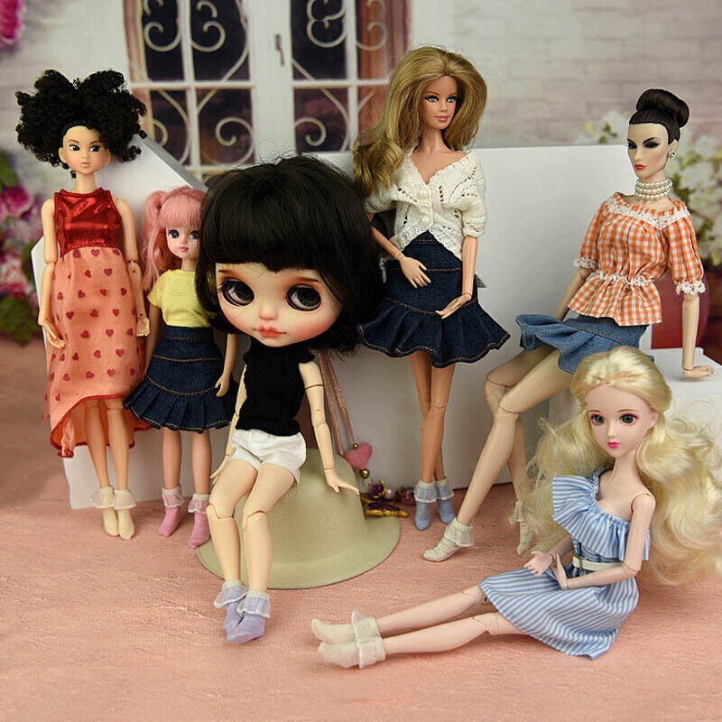 SAOLA Accessori per bambole 1 6 calze calze calze corte per bambola Blyth 11 5" casa gioco bambola
