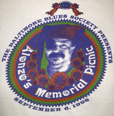 Vtg ALONZOS BALTIMORE BLUES SOCIETY T Shirt RARE 90s MARYLAND Music CONCERT City