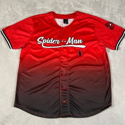 Marvel Spiderman Peter Parker Baseball Jersey BoxLunch Exclusive Men's Size 2XL