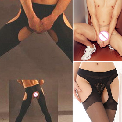 Ganzkörper Herren Damen Nylon Strumpfhose Strumpfhose Stocking Dessous Nacht Bodystockings