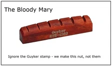 GeetarGizmos THE BLOODY MARY Bone Nut for Gibson Guitar - Red Dyed - Upgrade