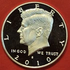 2010 S SILVER Kennedy Half Dollar Choice Proof 90% 50c US Mint Coin Collectible