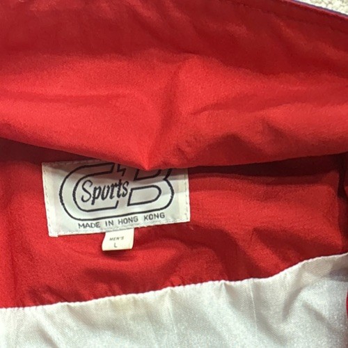 Abrigo de Colección Colorblock CB Deportes Pull Over Cortavientos Años 80’s 1/4 Cremallera Para Hombre LG - Imagen 10 de 12