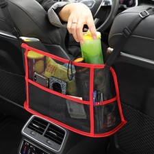 1x Car Seat Organizer Backrest Gap Mesh Net Storage Bags Universal Holder Pocket