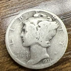 1931 MERCURY SILVER DIME ACTUAL COIN Get More Today And Save