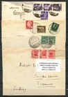 1944 - KINGDOM/RSI - LOT/48043 - SET OF 4 ENVELOPES WITH VARIOUS KING POSTAGES