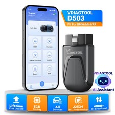 Vdiagtool D503 Obd2 Scanner J2534 Programming Diagnostic Lifetime Free Update