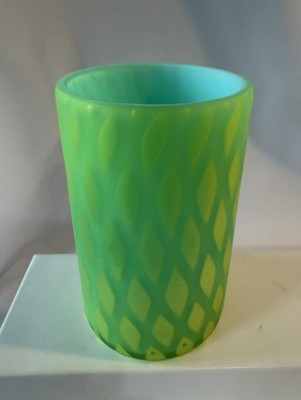 Victorian Phoenix or Mt. Washington Satin Air Trap Diamond Quilted Tumbler 4.5 