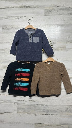 Long Sleeve Shirt Lot - Fit Like Boys Size 2t - Very Good Used Condition