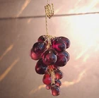 MURANO GLASS BUNCH OF GRAPE PENDANT, H60 mm, FOR CHANDELIERS AND DECORATIONS