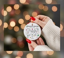 Custom Name Best Friends Christmas Ornament, Personalized You are My Bestie Xmas