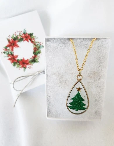 Christmas Tree Resin Pendant for You or Gift - product listing photo