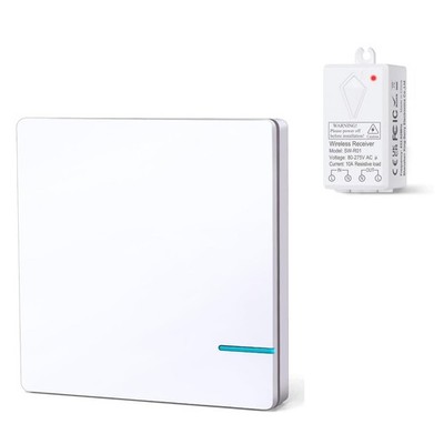 Wireless Light Switch Kit, Movable or wall-Mounted Remote Control for Lights,...