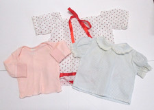 3 CARTERS & UNBRANDED GIRLS VINTAGE TOPS BLOUSES SHIRTS SZ 0-3 3-6 & 6-12 M #GTB
