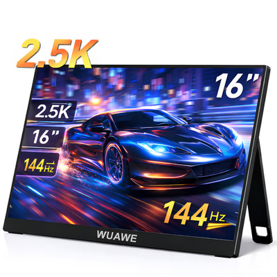 WUAWE 16 Portable Monitor 2560x1600 144Hz FreeSync IPS External Screen USB-C