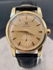 ORIGINAL VINTAGE 35mm 1956 OMEGA AUTOMATIC SEAMASTER 14k Gold CAP WATCH SERVICE