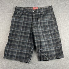 Thomas Cook Shorts Size 32 Grey Black Check Casual Country Workwear