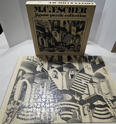 MC Escher Convex & Concave 551 PC Gallins Gallery Made in USA RARE 1977 18''×24''