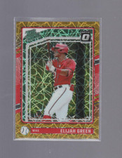 ELIJAH GREEN 2024 DONRUSS BASEBALL SP RATED PROSPECT GOLD VELOCITY PRIZM 05/10