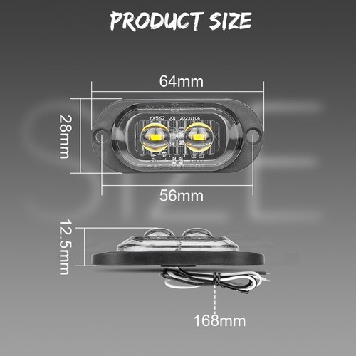 Led Clearance Trailer Lights Side Marker Lamp Amber Red Truck Caravan RV 12V-24V - Picture 85 of 161