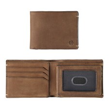 Johnston  Murphy Jackson RFID Leather Mens 2-In-1 Billfold Wallet - Tan