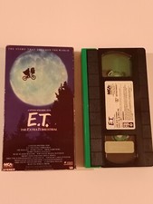 E.T. ET The Extra Terrestrial VHS 1988 Rare Green and Black Tape Spielberg