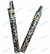 Indian Professional Bamboo  Flute Bansuri, Fipple & Transverse For Kids Set of 2