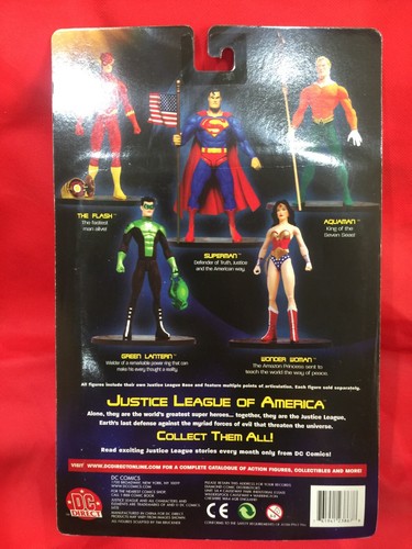 SUPERMAN WONDER WOMAN FLASH ATOM JLA Series 1 + 2 DC Direct 8 Figure Lot SEALED - Picture 18 of 18