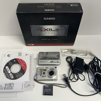 Casio EXILIM EX-Z50 5.0MP Digital Camera - Silver for sale online 