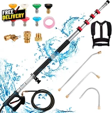 24 FT Pressure Washer Extension Wand Extension Pole for Pressure Washer with....