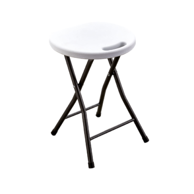 Sgabello pieghevole Party 33x30x46 cm acciaio e plastica HDPE