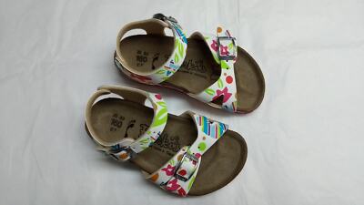 Birkis Tuvalu Kinder Mädchen Sandalen Multi Flowers White Blumen weiß 333183