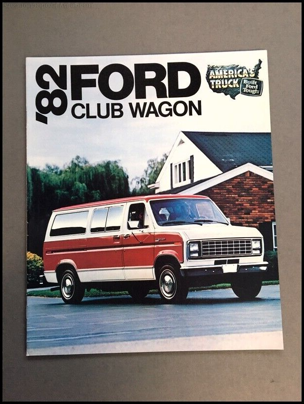 VAN カタログ 1982 Ford Club Wagon Van 12-page Vintage Car Sales Brochure