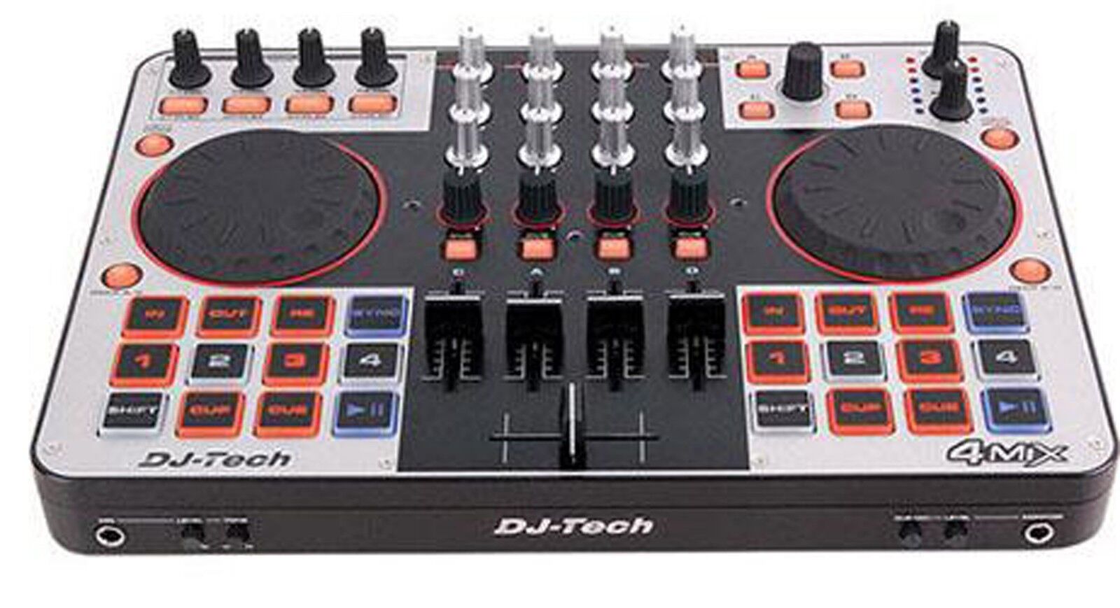 DJ-Tech - Surprise price 4MIX 4-Channel Controller Virtu Interface + Save money w Audio