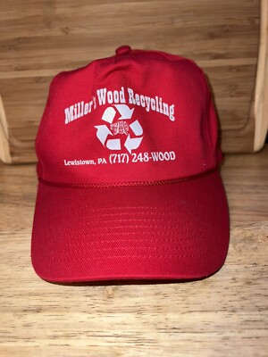 Miller Wood Recycling Snap Back Hat Red