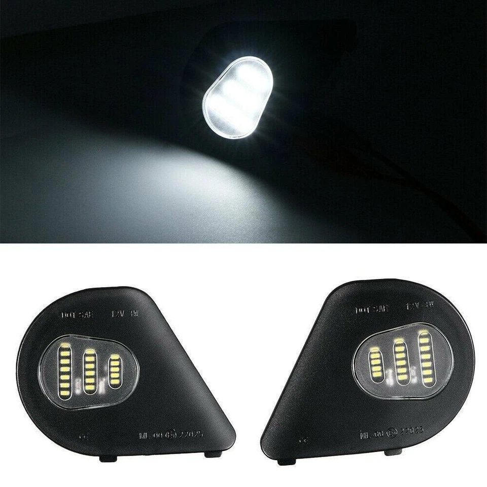 LED Side Mirror Puddle Lights For Dodge Ram 10-19 1500 2500 3500 4500 5500 Truck - Image 2 of 4