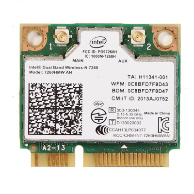 Intel Dual Band Wireless-N 7260 7260HMW AN BlueTooth WLAN WiFi Wireless Card