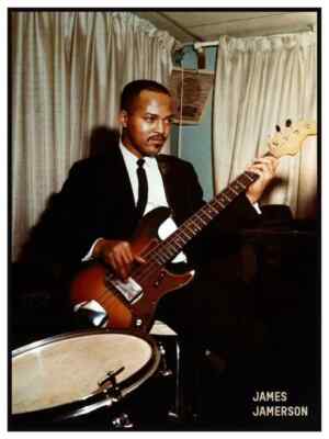 James Jamerson - POSTER - Fender P Bass MASTER Motown R&B Wall Art PRINT
