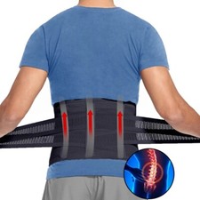 Women Men Waist Trainer Brace Band Lumbar Support Belt For Lower Back Pain Relif