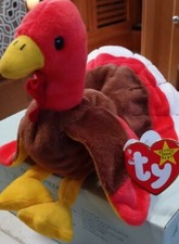 TY Beanie Baby GOBBLES the Turkey 5.5 in in perfect shape w/tag keeper