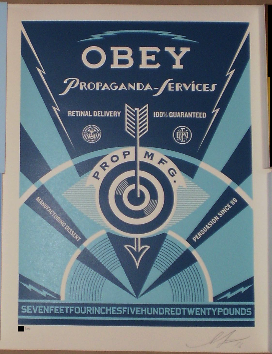 Shepard Fairey Paint It Black Series 3 Prints Signed Poster Shepard Fairey Paint It Black Series 3 Prints Signed Poster