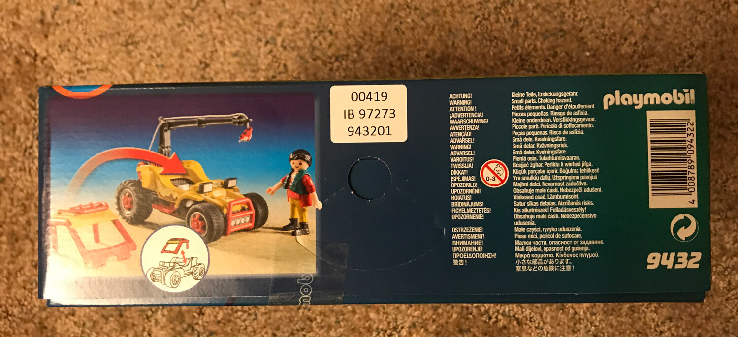 playmobil explorer vehicle with stegosaurus