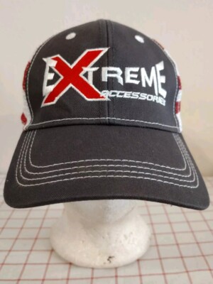 Extreme Accessories Employee Trucker Cap Hat Gray Adjustable Embroidered Tires