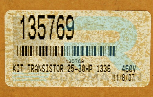 NEU Allen-Bradley SP-135769 Bulletin 1336 Transistor-Kit 25-30 PS 460 V - Bild 3 von 6