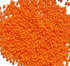 11/0 Preciosa Czech Glass Seed Beads Opaque Orange 24gm tube