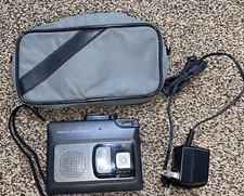 Optimus CTR-115 VOX Cassette Tape Recorder Player TESTED W/holder  Cable